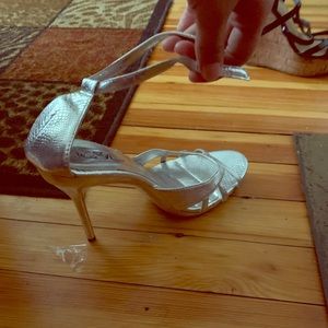 Silver heels